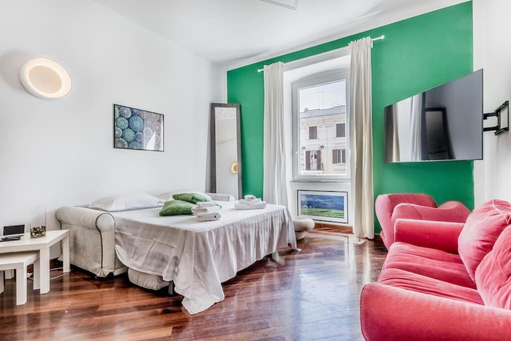 Elegance And Comfort In The Heart Of Romecoppede Appartamento
